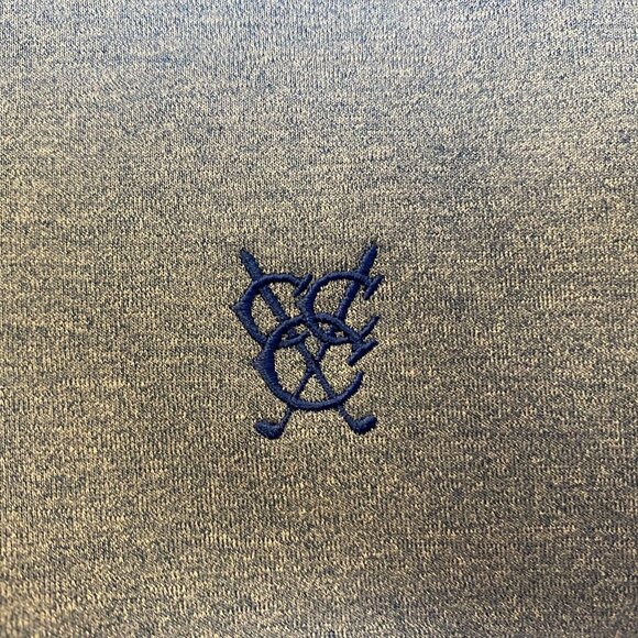 Johnnie-O Mens Sleeveless 1/4 Zip Pullover Vest Large Blue Heather - Picture 3 of 7